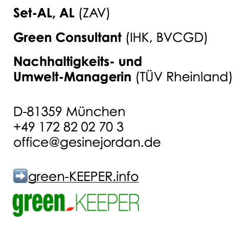Jordan Gesine Set-AL und Green Consultant / Impressum